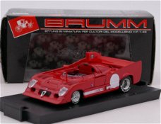 1:43 Brumm r237 Alfa Romeo 33 TT 12 Prototipo 1974 rood