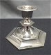 metalen zilverkl.kandelaar,hooggl,9 cm h, diam 10.5 cm,zgst - 0 - Thumbnail