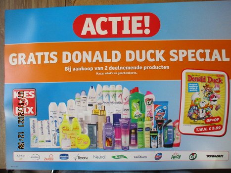 ad0719 reclame poster donald duck 1 - 0