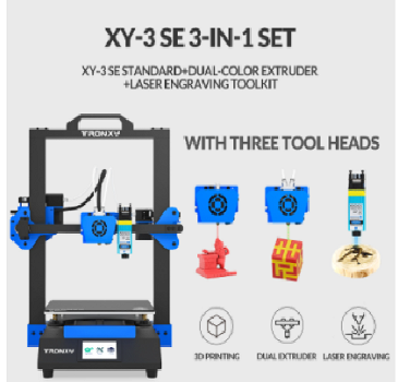 Tronxy XY-3 SE 3D Printer 255*255*260mm Printing Size Dual - 4