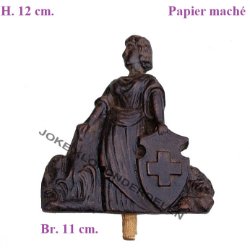 = Kuif ornament = Papier maché =45780
