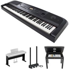 Yamaha DGX-670 Portable Digital Grand Piano Bundle with Stand, Pedals, and Bench (Black)