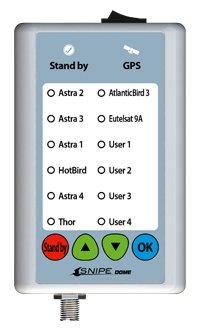 Bediendeel, controller voor de selfsat snipe