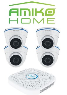 AMIKO HOME IPCAM camera beveiligingsset Dome 4