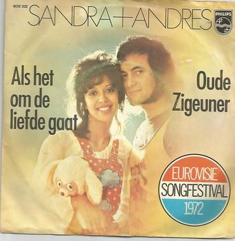 Sandra + Andres ‎– Als Het Om De Liefde Gaat (1972) - 0
