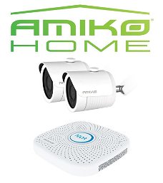 Amiko IPCAM home startersset bullet 2, wit camera beveiligings