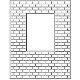 NIEUW grote metalen snijmal Brick Window Wall van Poppystamps - 1 - Thumbnail