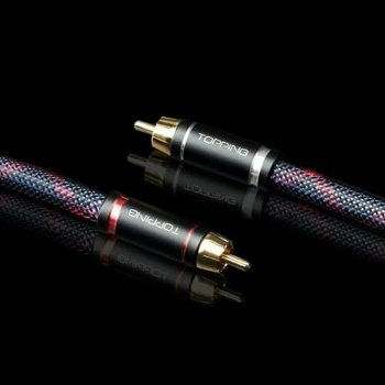 TOPPING TCR1- 1.5 meter RCA Cable Silver Plated OFC Copper - 1