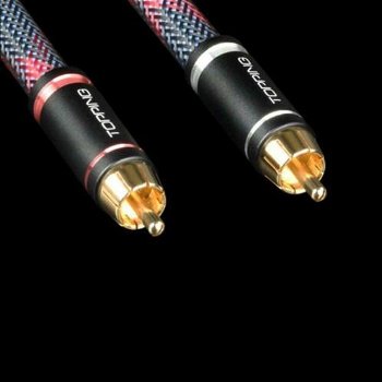 TOPPING TCR1- 1.5 meter RCA Cable Silver Plated OFC Copper - 2