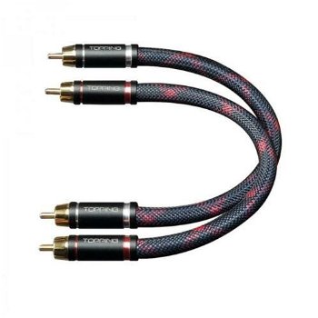 TOPPING TCR1- 75cm RCA Cable Silver Plated OFC Copper - 0