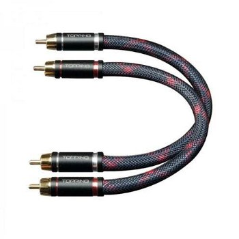 TOPPING TCR1-100 RCA Cable Male / Male Silver Plated OFC Cop - 0