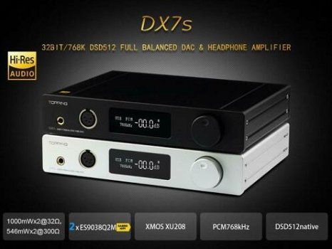 TOPPING DX7S 2x ES9038 DAC / Preamp DSD 32bit / 384kHz - 0