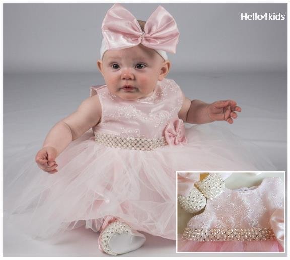 bruidsmeisjes jurkje Doop doopkleding fotoshoot STRIK&STRASS - nr. 1