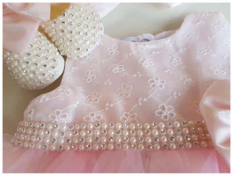 bruidsmeisjes jurkje Doop doopkleding fotoshoot STRIK&STRASS - Afbeelding 3
