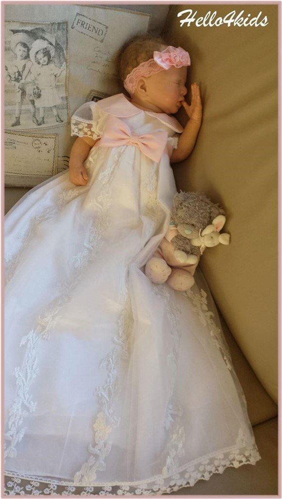 bruidsmeisjes jurkje Doop doopkleding fotoshoot STRIK&STRASS - Afbeelding 8