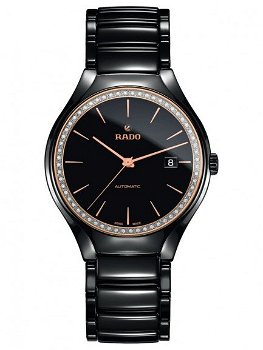 Rado Mens True Diamonds Automatic Black Ceramic Bracelet Watch R27056852 - 0