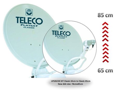 Teleco Upgrade Set CLASSIC NT 65cm naar 85cm - 0