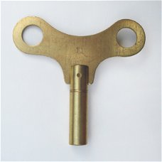Messing  klok sleutel model A (sleutelmaat 2,75 mm)