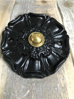 Deurbel Malve zwarte deurbel, retro villa - bel - 6