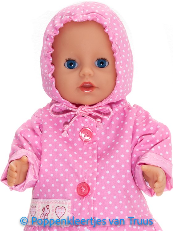 Baby Born Badpopje 32 cm Jasje roze/witte stipjes - Afbeelding 2