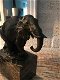 Een beeld van een olifant, bronzen beeld, prachtige olifant - 0 - Thumbnail