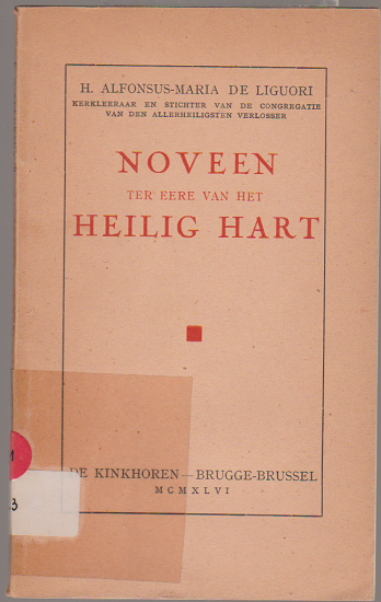 Alfonsus-Maria de Liguori: Noveen ter eere van het Heilig Hart - nr. 1