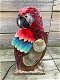 Een metalen lamp in de vorm van een papegaai,paegaai - 3 - Thumbnail