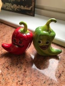 Zout en peper potjes, hot chili peppers, erg leuk - kado - 7