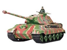 RC tank  King Tiger porsche koepel  in houten kist 2.4GHZ  Control edition