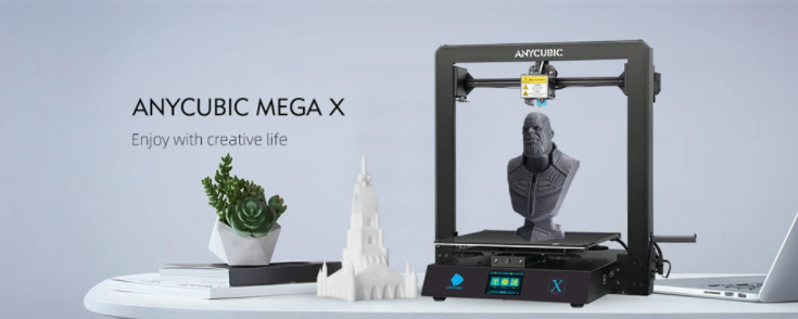 Anycubic Mega X 3D Printer, Dual Z Axis, Filament Detect, - 4