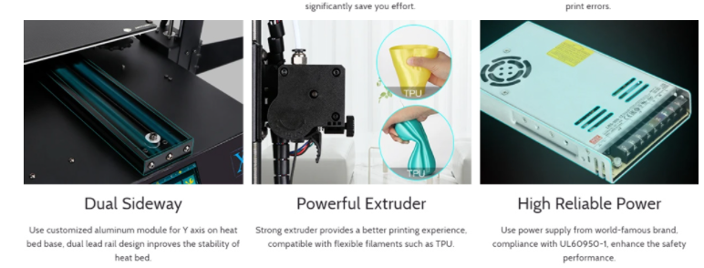 Anycubic Mega X 3D Printer, Dual Z Axis, Filament Detect, - 6