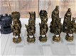 Een schaakspel als thema, ridder-draken middeleeuws - 1 - Thumbnail