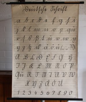 Letterkaart van Deutsches Schrift. - 0