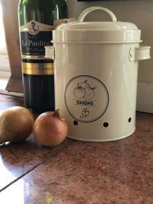 Mooi decoratief opbergblik voor onions -blik - nr. 1