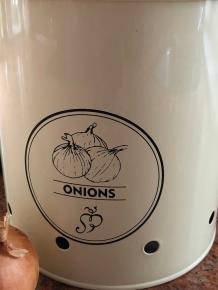 Mooi decoratief opbergblik voor onions -blik - Afbeelding 2