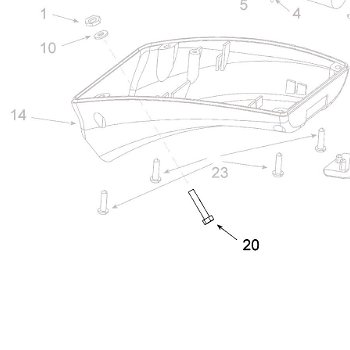 Teleco 11201 spare part Schroef M5x35 - 0