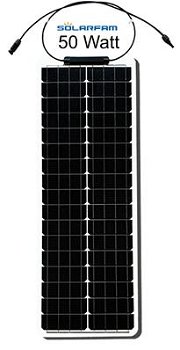 Goedkope 12V-MONO-FLEXIBLE-LONG 50W semi flexibele zonnepanelen set - 0