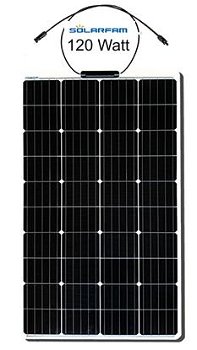 Goedkope 12V-MONO-FLEXIBLE 120W semi flexibele zonnepanelen set - 1