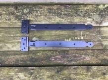 Set grote scharnieren, 400 mm, zwart gecoat - Afbeelding 8
