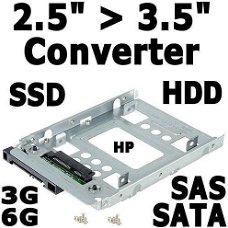 2.5" naar 3.5" Converter voor SATA SAS SSD Hot Swap Trays