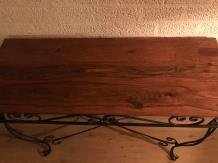 Antieke side table, decoratieve tafel, bruin - 4