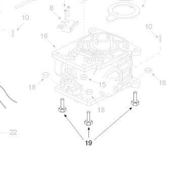 Teleco 14366 spare part Schroef M5x16 T.65/85 - 0