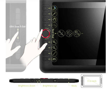 XP-PEN Artist 12 Pro Graphic Tablet with 11.6 Inch IPS Displ - 5