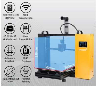 Kywoo Tycoon Max X-Linear Rail FDM 3D Printer Auto Levelling - 0