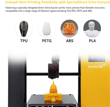 Kywoo Tycoon FDM 3D Printer Auto Levelling 32-Bit Silent - 2