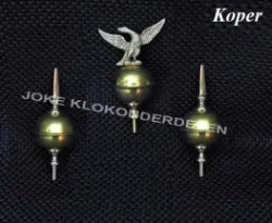 = 3 Klok tollen = messing =24750