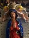 Prachtig fors Maria beeld met engelen polystone vol in kleur - 0 - Thumbnail