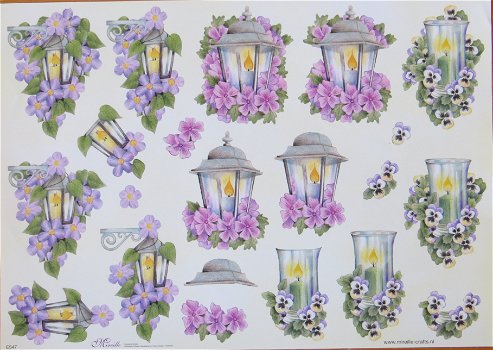 MIREILLE - E547 --- Buitenlampen met bloemen - 0