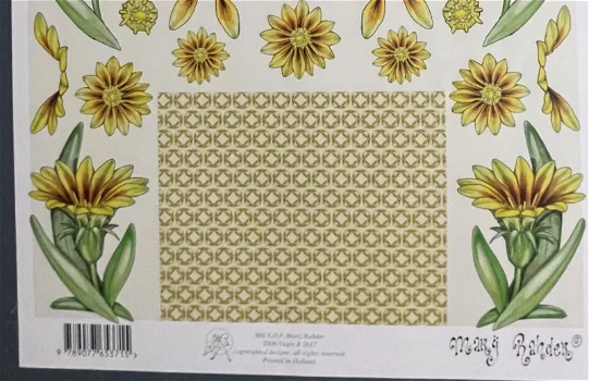 MARIJ RAHDER - B 2617 --- Gele bloemen - 2
