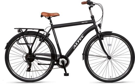 Altec Metro Herenfiets 28 inch 56 cm Zwart 7v - 0